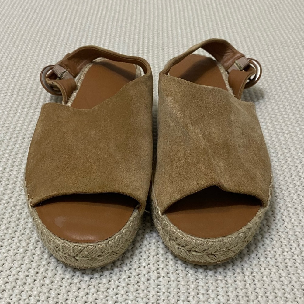 Women's Vince Linton Leather Espadrille Flat Sandals Size 9